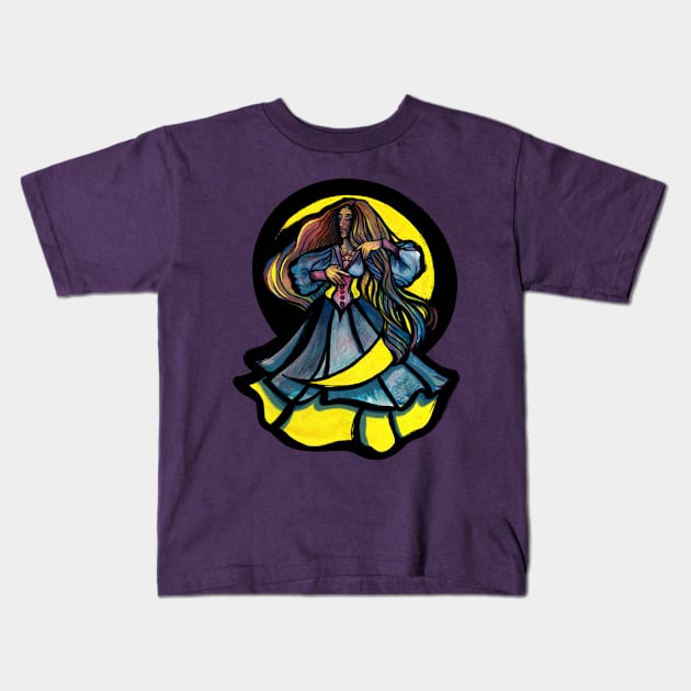 Moon Dancer Kids T-Shirt by bubbsnugg